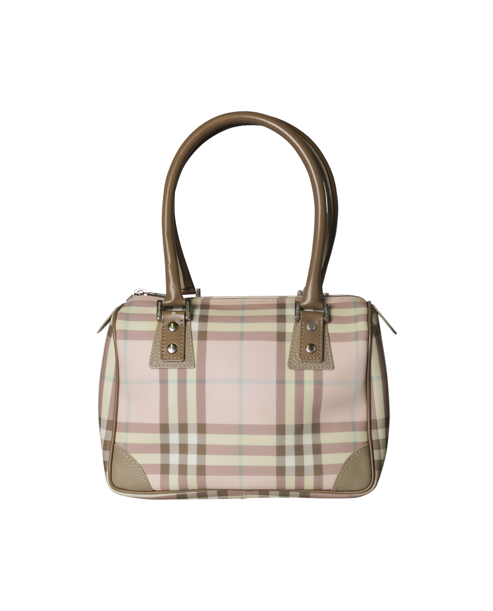 Pink on sale burberry bag